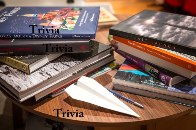 I will write trivia test and professional quiz