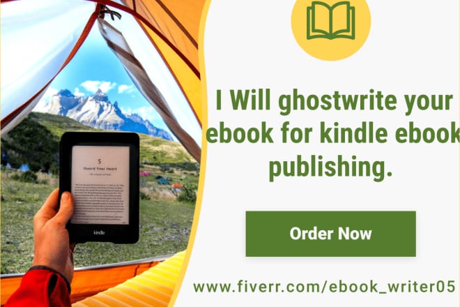I will write your ebook for online self publications like kindle, writer for hire