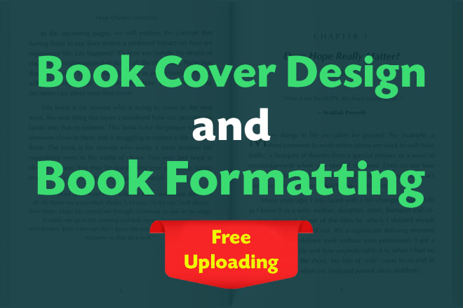 Our studio will do cover design and book formatting