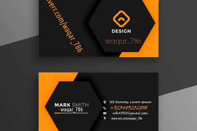 I will be your modern minimal business card maker