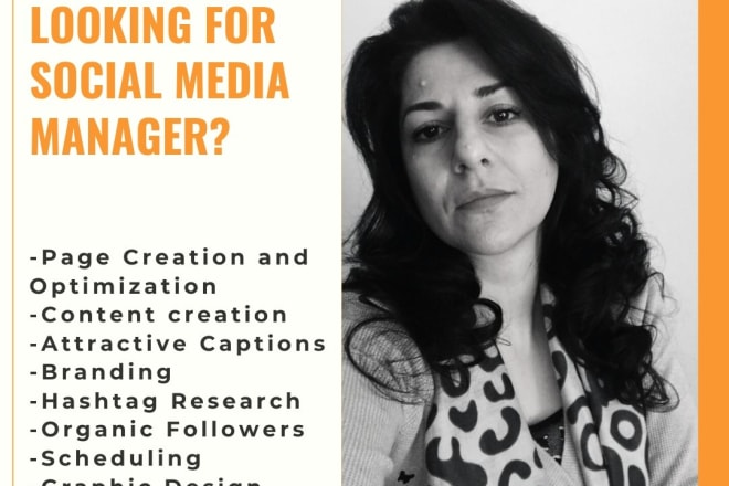 I will be your social media manager