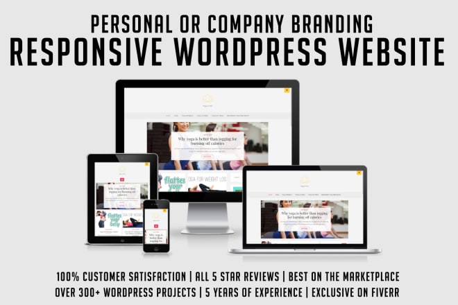 I will build personal or company branding wordpress website