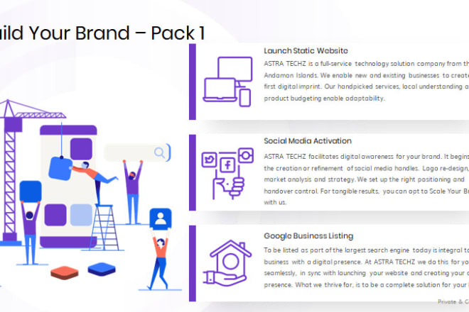 I will build you a website with social media integration and logo