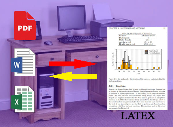 I will convert any document into latex