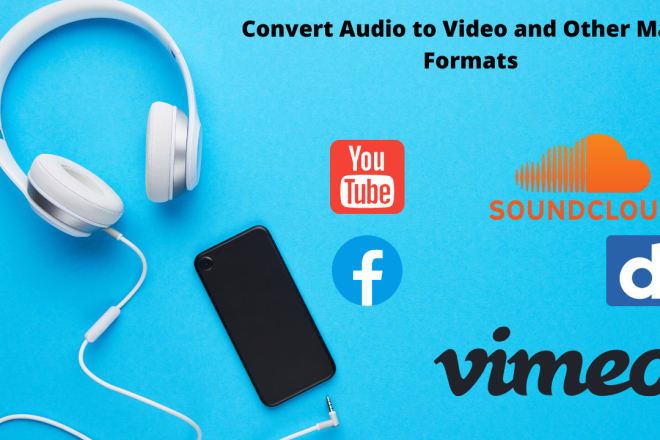 I will convert mp4 to mp3, youtube to mp3, audio to video