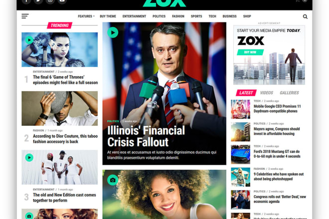 I will create autopilot entertainment news website for passive income
