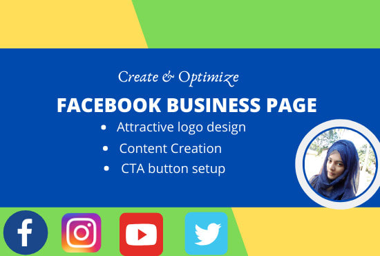 I will create,design and optimize your facebook business page or fan page