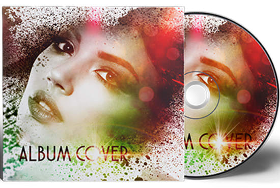 I will design a professional album cover and cd