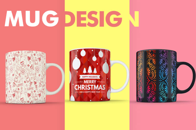 I will design an eyecatching custom coffee mug