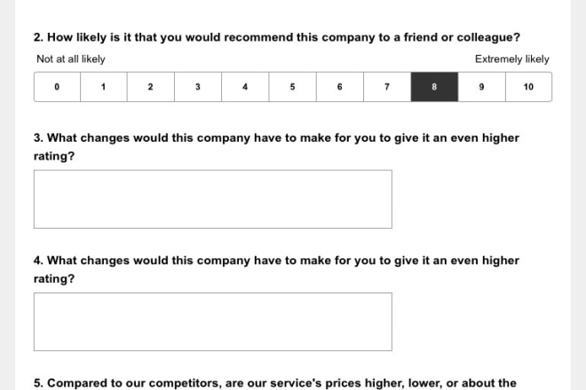 I will design an online survey using survey logic for your company
