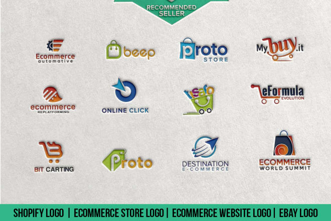 I will design ecommerce online store logo for shopify website