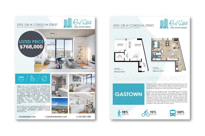 I will design real estate flyer