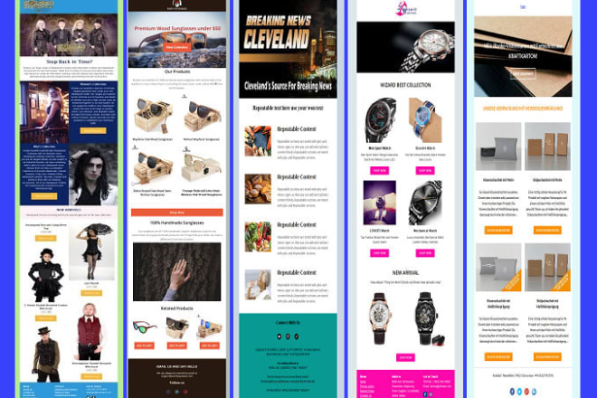 I will design responsive email template