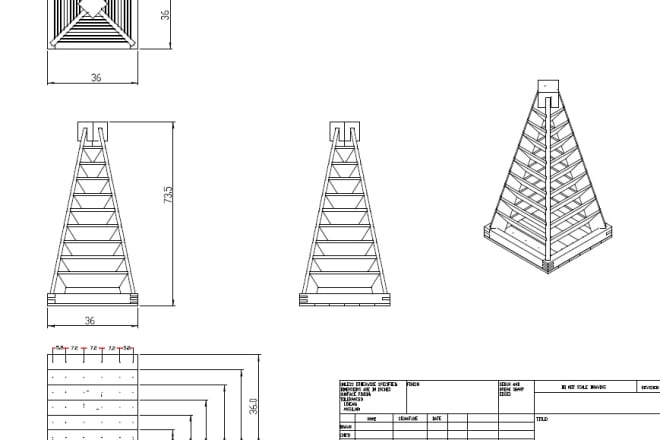 I will do cad 2d drawing or technical drawing with measurements