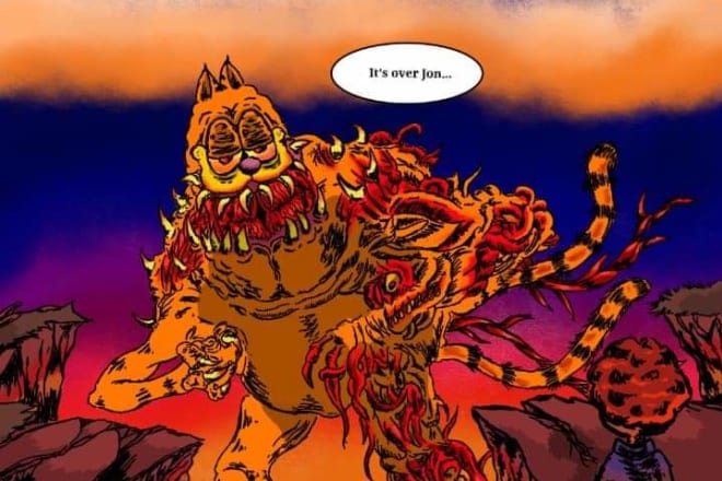 I will do horror art digital drawing