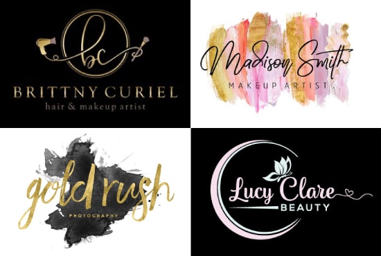 I will do makeup artist, fashion, beauty, cosmetic logo design