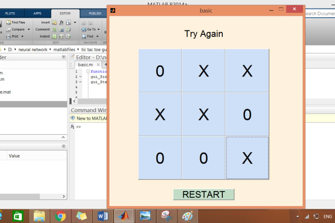 I will do script programming, simulink models and guis in matlab