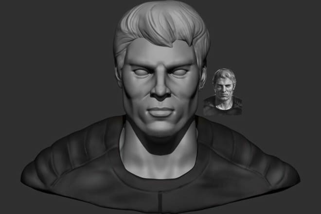 I will do sculpt a head potrait on zbrush