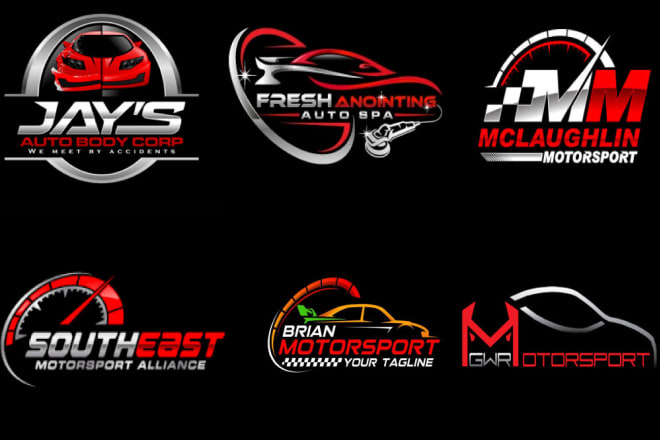 I will do unique auto detailing automotive and car wash logo