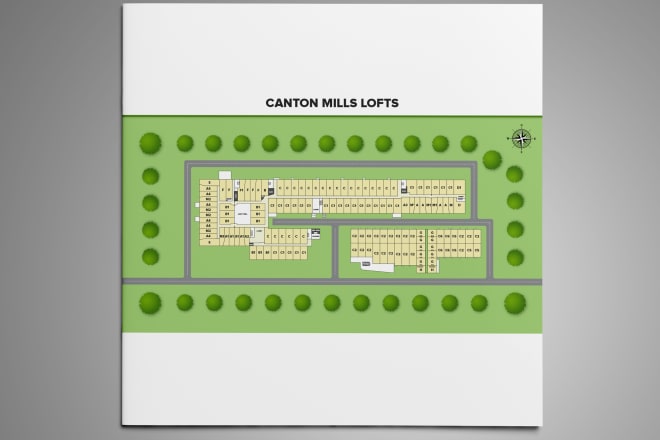 I will draw site plan or vector map