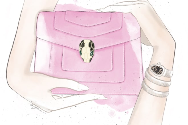 I will draw your fashion accessory or beauty product