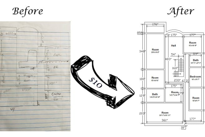 I will draw your floor plan