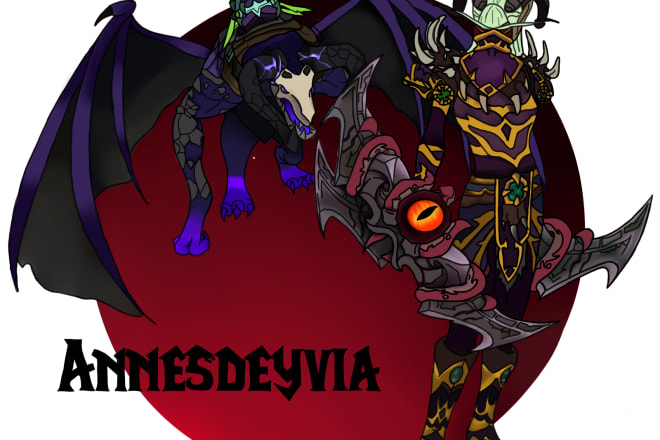 I will draw your wow character