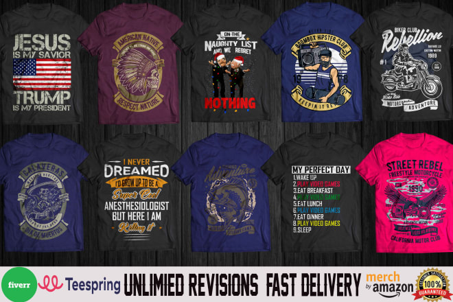 I will make a research and best selling unique and trendy t shirts