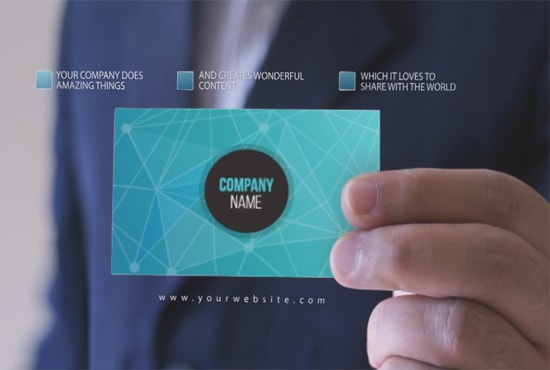 I will make a Short Video to Present Your Business Card