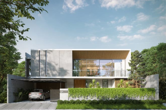 I will make photorealistic 3d exterior rendering