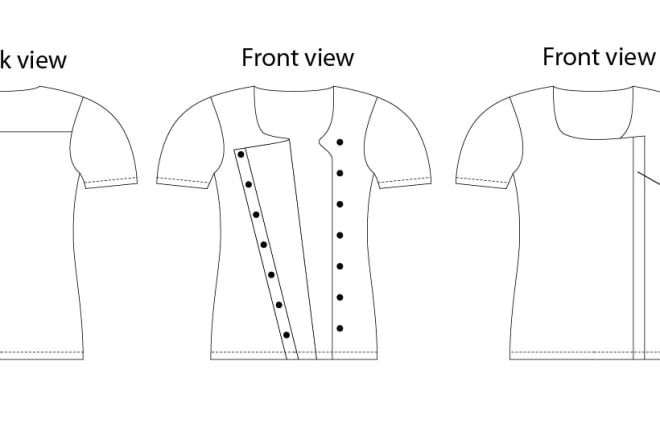 I will make sketch, measurement chart for your project