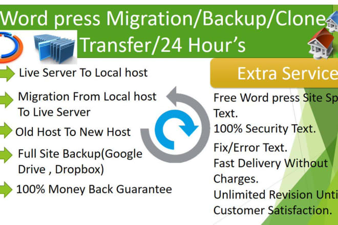 I will move, migration, transfer or backup on your wordpress site
