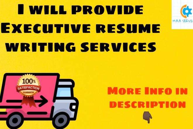 I will provide executive resume writing services and cover letter