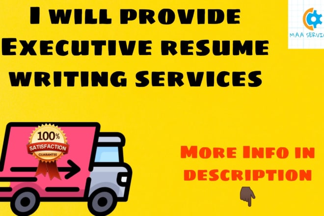 I will provide executive resume writing services and cover letter