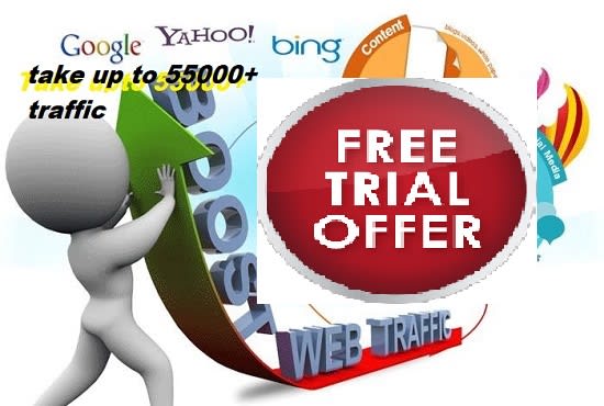 I will send 55000 real human traffic by google twitter bing youtube etc
