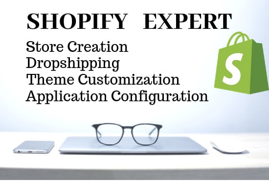 I will shopify expert, dropshipping, shopify developer, ecommerce store