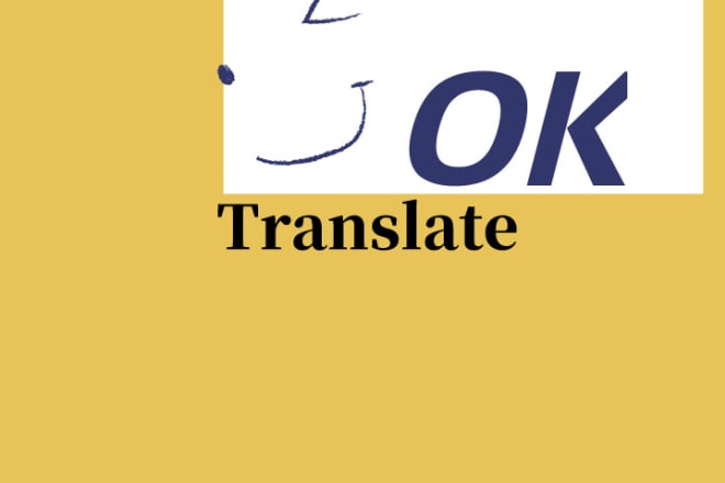 I will translate chinese to english or english to chinese