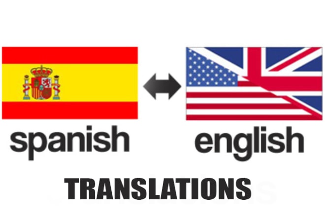 I will translate from english to spanish all kind of texts