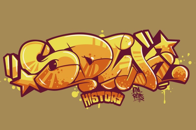 I will create original custom graffiti for your logo or merchandise