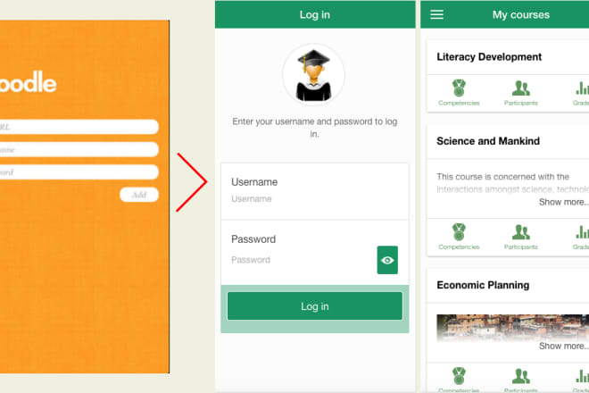 I will customize moodle app for android and ios