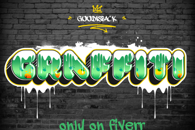 I will design awesome and original graffiti text for your logo