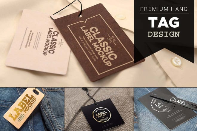 I will design clothing tags, clothing labels, hang or care instruction label