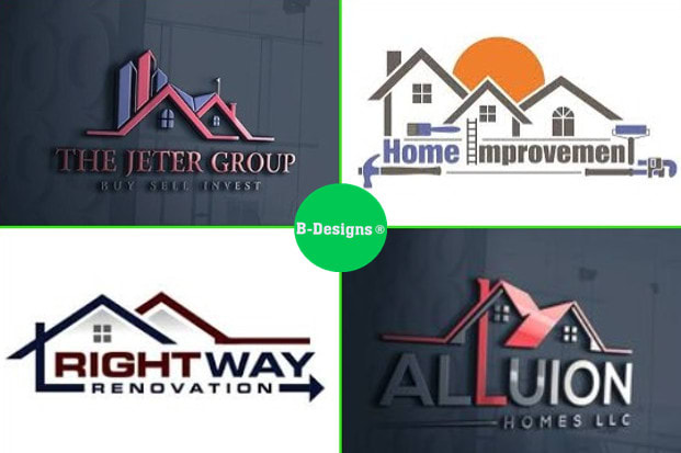 I will design home remodeling renovations and handyman logo