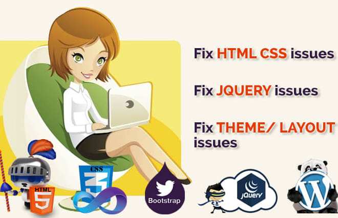 I will do anything related to html,css,js and wordpress