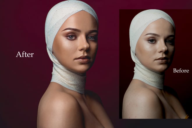 I will do high end beauty retouching