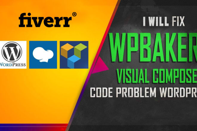 I will fix wpbakery visual composer or elementor and design website