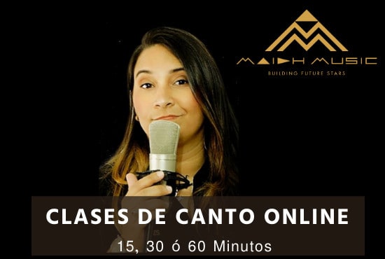I will going to give you an online singing lesson in spanish