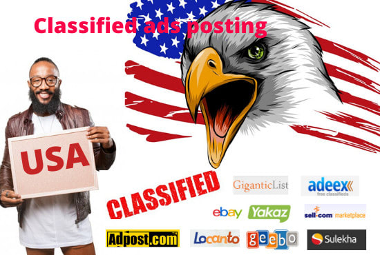 I will post ads manually top classified ads sites in USA