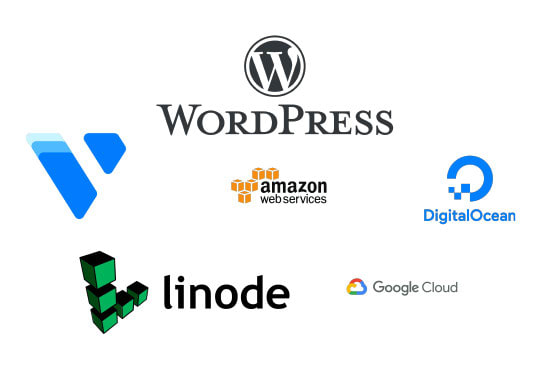 I will setup wordpress on aws, digitalocean, vultr, linode, gcloud