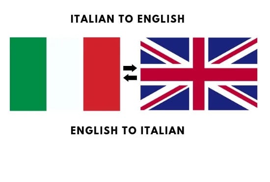 I will translate english to italian and italian to english